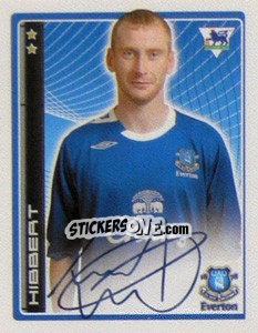 Cromo Tony Hibbert - Premier League Inglese 2006-2007 n. 159 - Merlin