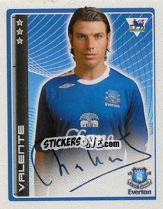 Cromo Nuno Valente - Premier League Inglese 2006-2007 - Merlin