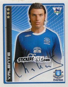 Figurina Nuno Valente - Premier League Inglese 2006-2007 - Merlin