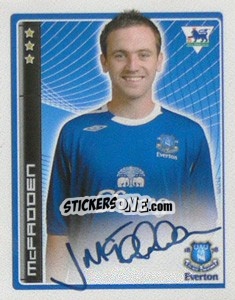 Figurina McFadden - Premier League Inglese 2006-2007 n. 176 - Merlin
