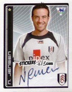 Cromo Niclas Jensen - Premier League Inglese 2006-2007 - Merlin
