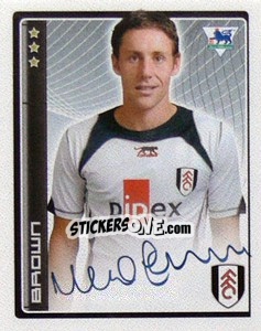 Sticker Michael Brown - Premier League Inglese 2006-2007 - Merlin
