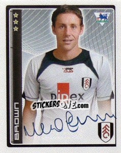 Sticker Michael Brown - Premier League Inglese 2006-2007 n. 193 - Merlin