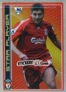 Sticker Steven Gerrard (Star Player) - Premier League Inglese 2006-2007 n. 206 - Merlin