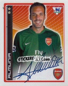 Sticker Manuel Almunia - Premier League Inglese 2006-2007 n. 8 - Merlin