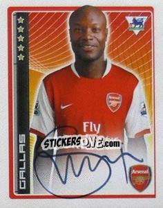 Sticker William Gallas - Premier League Inglese 2006-2007 n. 9 - Merlin
