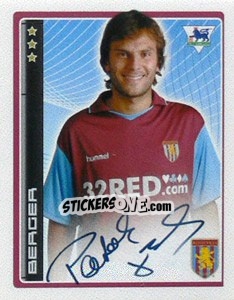 Cromo Patrik Berger - Premier League Inglese 2006-2007 - Merlin