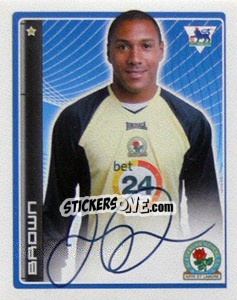 Figurina Jason Brown - Premier League Inglese 2006-2007 n. 58 - Merlin