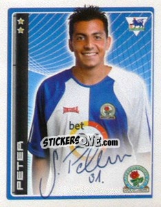 Figurina Sergio Peter - Premier League Inglese 2006-2007 - Merlin