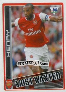 Sticker Thierry Henry (Arsenal) - Premier League Inglese 2006-2007 n. 253 - Merlin