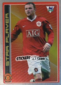 Figurina Wayne Rooney (Star Player) - Premier League Inglese 2006-2007 - Merlin