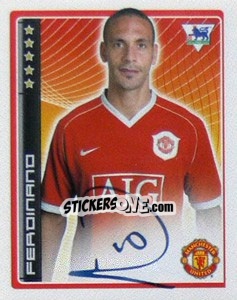 Sticker Rio Ferdinand - Premier League Inglese 2006-2007 - Merlin
