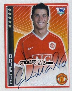 Sticker Cristiano Ronaldo - Premier League Inglese 2006-2007 n. 287 - Merlin