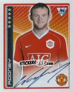 Sticker Wayne Rooney - Premier League Inglese 2006-2007 n. 294 - Merlin
