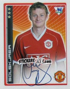 Sticker Ole Gunnar Solskjaer - Premier League Inglese 2006-2007 n. 297 - Merlin