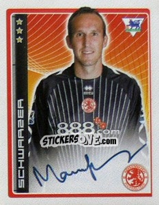 Sticker Schwarzer - Premier League Inglese 2006-2007 n. 302 - Merlin