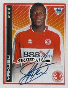 Sticker Yakubu - Premier League Inglese 2006-2007 n. 321 - Merlin