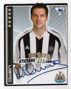 Sticker Michael Owen - Premier League Inglese 2006-2007 n. 345 - Merlin