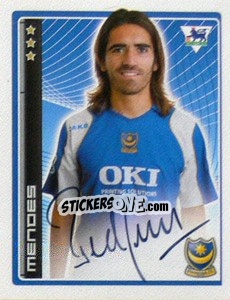 Figurina Mendes - Premier League Inglese 2006-2007 - Merlin