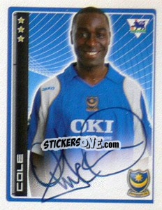 Figurina Andy Cole - Premier League Inglese 2006-2007 - Merlin