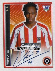 Sticker Davis - Premier League Inglese 2006-2007 - Merlin
