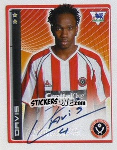 Sticker Davis - Premier League Inglese 2006-2007 n. 406 - Merlin