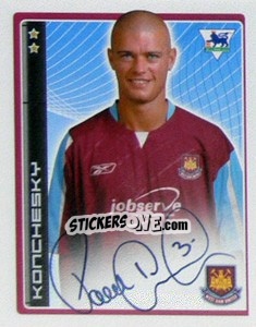 Sticker Paul Konchesky - Premier League Inglese 2006-2007 n. 480 - Merlin