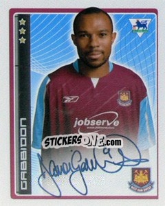 Sticker Danny Gabbidon - Premier League Inglese 2006-2007 n. 481 - Merlin