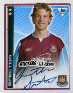 Figurina Jonathan Spector - Premier League Inglese 2006-2007 - Merlin