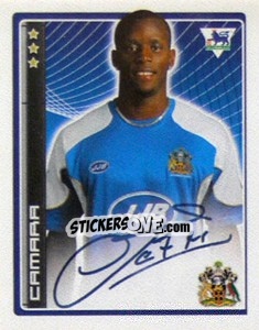 Sticker Henri Camara - Premier League Inglese 2006-2007 - Merlin