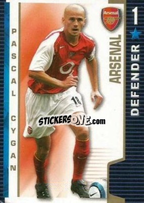 Sticker Pascal Cygan - Shoot Out Premier League 2004-2005 - Magicboxint