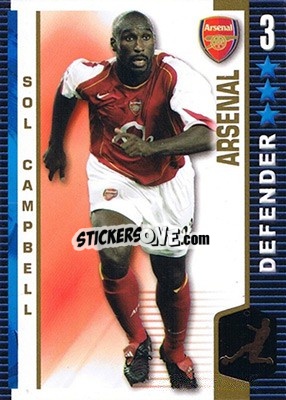 Cromo Sol Campbell - Shoot Out Premier League 2004-2005 - Magicboxint