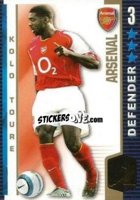 Sticker Kolo Toure - Shoot Out Premier League 2004-2005 n. 6 - Magicboxint