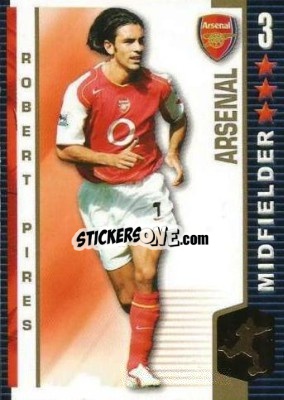 Sticker Robert Pires - Shoot Out Premier League 2004-2005 n. 8 - Magicboxint