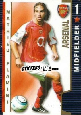 Sticker Mathieu Flamini - Shoot Out Premier League 2004-2005 n. 9 - Magicboxint
