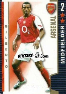 Sticker Gilberto Silva - Shoot Out Premier League 2004-2005 n. 10 - Magicboxint