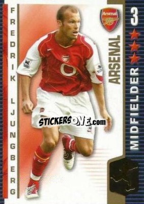 Sticker Fredrik Ljungberg - Shoot Out Premier League 2004-2005 - Magicboxint