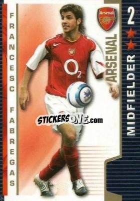 Sticker Cesc Fabregas - Shoot Out Premier League 2004-2005 n. 14 - Magicboxint