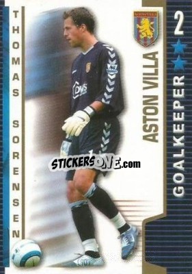 Sticker Thomas Sorensen - Shoot Out Premier League 2004-2005 n. 20 - Magicboxint