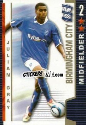 Sticker Julian Gray - Shoot Out Premier League 2004-2005 - Magicboxint
