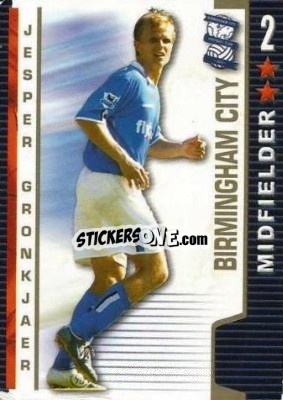 Sticker Jesper Gronkjaer - Shoot Out Premier League 2004-2005 n. 50 - Magicboxint