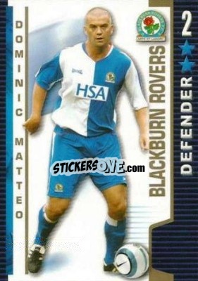 Sticker Dominic Matteo - Shoot Out Premier League 2004-2005 - Magicboxint