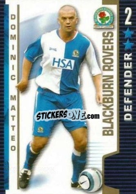Cromo Dominic Matteo - Shoot Out Premier League 2004-2005 n. 61 - Magicboxint
