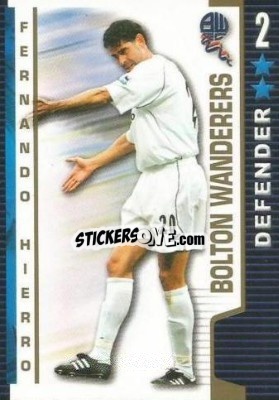 Sticker Fernando Hierro - Shoot Out Premier League 2004-2005 - Magicboxint