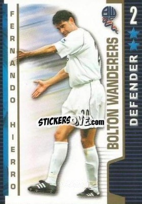 Sticker Fernando Hierro - Shoot Out Premier League 2004-2005 n. 77 - Magicboxint