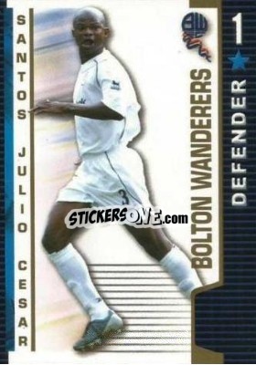 Sticker Santos Julio Cesar - Shoot Out Premier League 2004-2005 n. 80 - Magicboxint