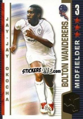 Sticker Jay-Jay Okocha - Shoot Out Premier League 2004-2005 - Magicboxint