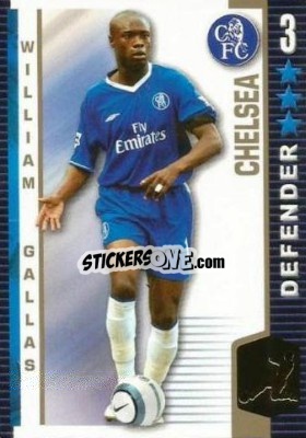 Sticker William Gallas - Shoot Out Premier League 2004-2005 n. 112 - Magicboxint
