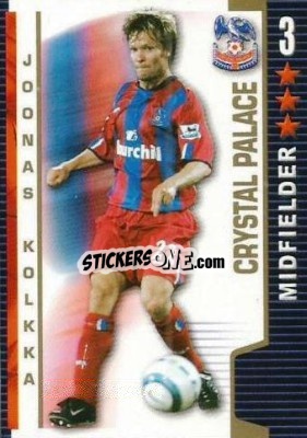 Sticker Joonas Kolkka - Shoot Out Premier League 2004-2005 - Magicboxint