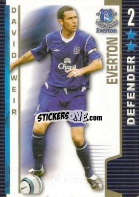Sticker David Weir - Shoot Out Premier League 2004-2005 - Magicboxint